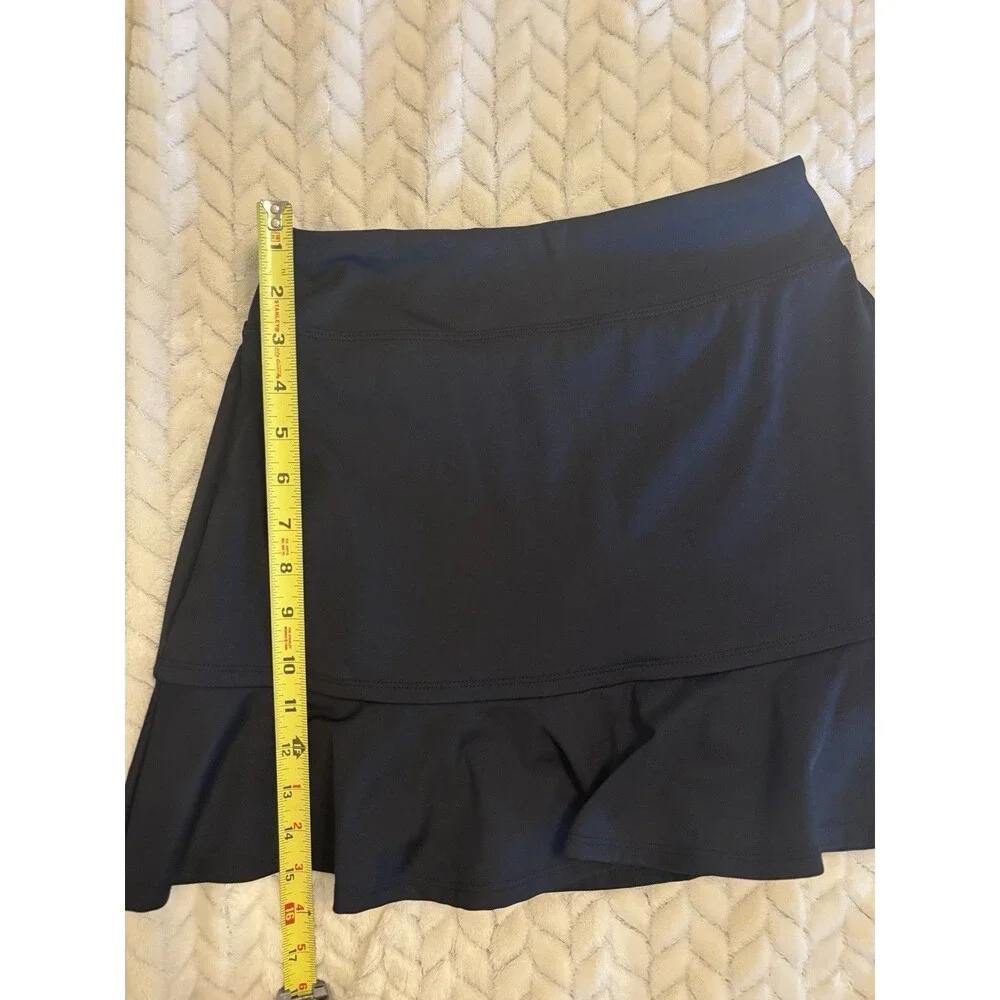Tommy Bahama Active Black Ruffle Skort Tennis Golf Athletic Skirt Skort XS